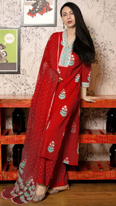Anni Designer Women Kurta Pant Dupatta Set