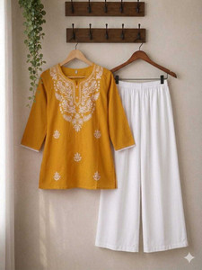 Ethnorio Women Kurti Palazzo Set - Image 5