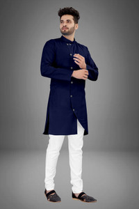 CRYSTALREVENUE Men Kurta Pyjama Set