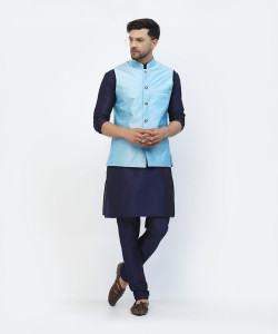 TS Lifestyle Men Kurta Churidar Ethnic Jacket Set
