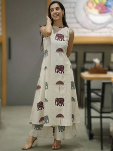 MAHADEV Women Kurti Palazzo Set