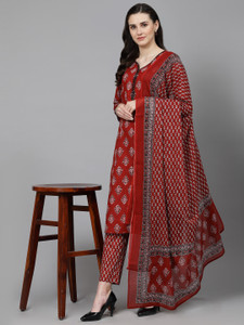 his&her Women Kurta Pant Dupatta Set