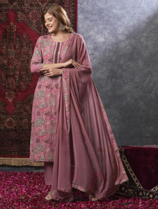 Shree Ramkrishna Fab Women Kurti Pant Dupatta Set