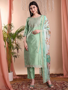 AYUKTA INTERNATIONAL Women Kurti Pant Dupatta Set