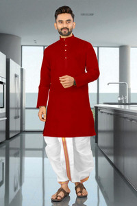 GRATITUDE ROCK Men Kurta Dhoti Set