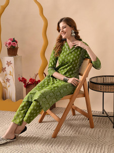 KJFAB Women Kurta Pant Set