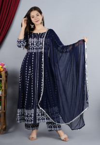 Ramadyers Women Kurta Pant Ethnic Jacket Set