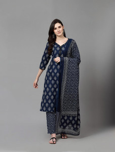 his&her Women Kurta Pant Dupatta Set