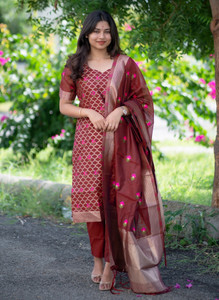 Trijal Fab Women Kurta Pant Dupatta Set