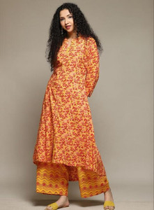 BIBA Women Kurta Palazzo Set