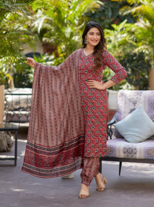 Nermosa Women Kurta Pant Dupatta Set