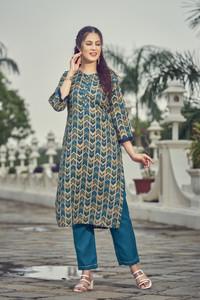 TRAHIMAM Women Kurti Pant Set
