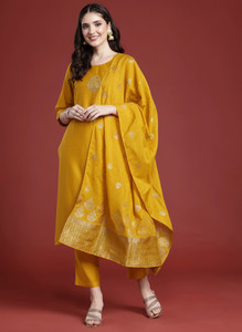 ANJIKI Women Kurti Pant Dupatta Set