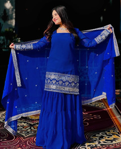 Trijal Fab Women Kurta Sharara Dupatta Set