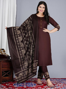 Bruno Printed Kurta, Trouser/Pant & Dupatta Set