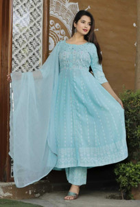 Ramadyers Women Kurta Pant Ethnic Jacket Set