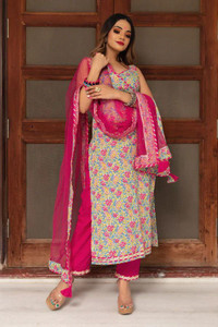 KAILASH Women Kurta Sharara Dupatta Set - Image 6