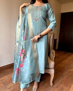 Om Enterprise Women Kurta Pant Dupatta Set