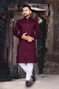 CADIZAR Men Kurta Pyjama Set