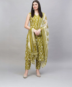 Lamba Creations Women Kurti Pant Dupatta Set