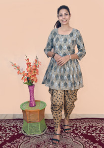 BR MANUFACTURER Women Ethnic Top Dhoti Pant Set