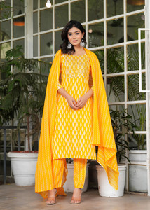 PSCHOICE Women Kurta Pant Dupatta Set