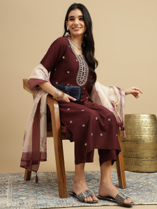 MOKOSH Women Kurta Pant Dupatta Set