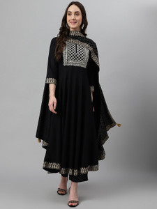 NSG Women Kurta Palazzo Dupatta Set