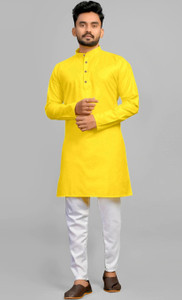VASUDHA CREATION Men Kurta Pant Set