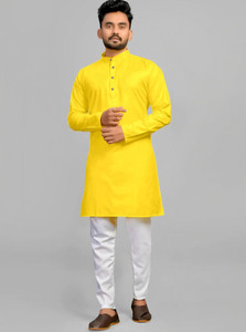 VASUDHA CREATION Men Kurta Pant Set