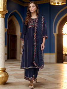 Ziva Fashion Women Kurta Palazzo Set