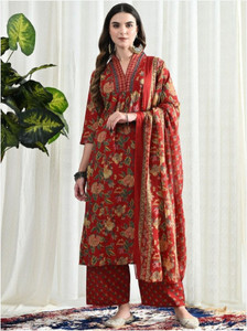 Priyanshi Fashion World Women Kurti Pant Dupatta Set