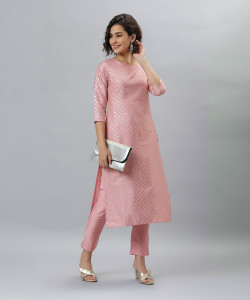 Janasya Women Kurta Pant Set