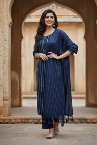 Get smart wear Women Kurta Pant Dupatta Set