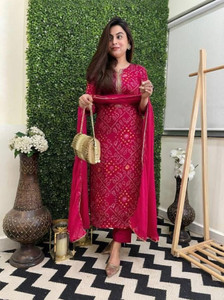 Vidusha Women Kurti Pant Dupatta Set