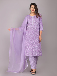 Blushwork Women Kurta Pant Dupatta Set
