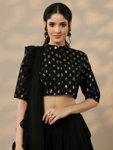 LIBAS Women Ethnic Top Sari Pant Set