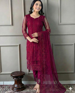 poshvue Women Kurta Pant Dupatta Set