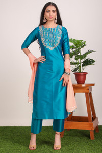 v tradition Women Kurta Pant Dupatta Set