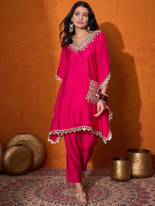 Sangria Women Kaftan Pant Set