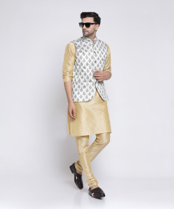 TS Lifestyle Men Kurta Churidar Ethnic Jacket Set