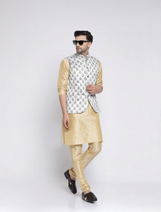 TS Lifestyle Men Kurta Churidar Ethnic Jacket Set