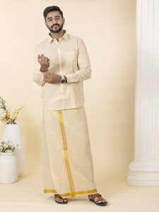 Ramraj Cotton Men Shirt Dhoti Set