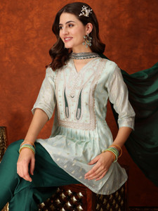 Youthnic Women Kurta Dhoti Pant Dupatta Set
