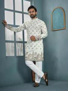 CELLUX Men Kurta Pyjama Set