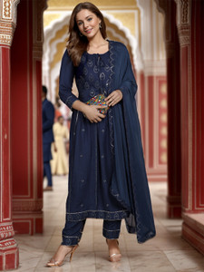 Ziva Fashion Women Kurta Pant Dupatta Set