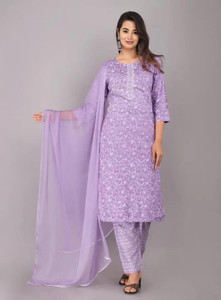 HouseOfCommon Women Kurta Pant Dupatta Set - Image 6