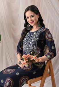 KJFAB Women Kurta Pant Set