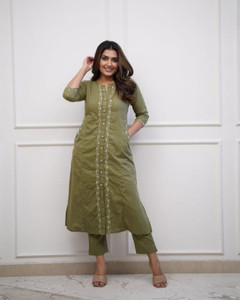 parthcreation Women Kurti Pant Set