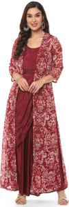 BIBA Women Kurta Ethnic Jacket Set